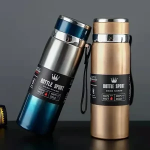 316 Edelstahl-Thermosbecher, Sport, Zuhause, Reisen, Wasserkocher, tragbarer Sling-Wasserkocher, große Kapazität, für den Außenbereich, 800 ml