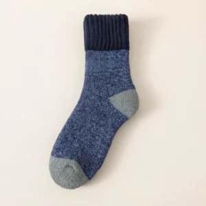 5 Paar Herren-Wintersocken, dickes Fleece, warme Handtuch-Untersocken, mittlere Röhre, Sportsocken, hohe Qualität