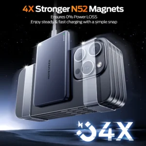 MOVESPEED S10 10000 mAh Magnetische Power Bank Schnelle Ladung Tragbare Externe Batterie Mini Wireless Powerbank für iPhone 16 Samsung