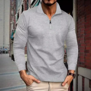 Herbst Heißer Verkauf Der Saison männer Zipper Langarm Polo-Shirt Floral Stickerei Design Reitsport Stil Grenzüberschreitende F