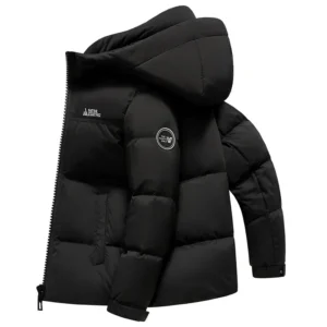 Hohe Qualität männer daunenjacke Casual Mit Kapuze Verdickte Winter Warme Oberbekleidung Kurzen Stil Farbblock Design Neue Heiße Verkauf Von Der