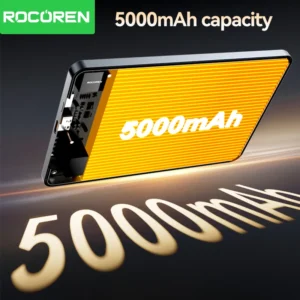 Rocoren 10000 mAh Magnetische PowerBank Schnelle Aufladung 5000 mAh Power Bank Tragbare Drahtlose Ladegerät Batterie Für iPhone 17 16 Pro max
