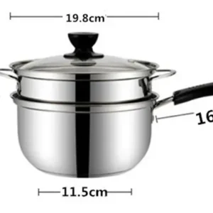 Edelstahl topf Doppelten Boden Suppe Topf Nichtmagnetischen Kochen mehrzweck Kochgeschirr Non stick Pan induktion herd verwendet topf