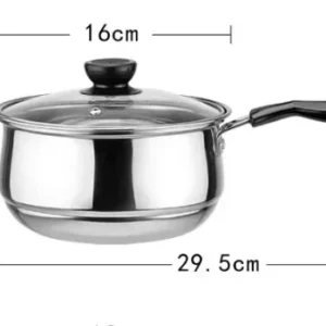 Edelstahl topf Doppelten Boden Suppe Topf Nichtmagnetischen Kochen mehrzweck Kochgeschirr Non stick Pan induktion herd verwendet topf