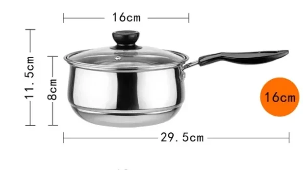 Edelstahl topf Doppelten Boden Suppe Topf Nichtmagnetischen Kochen mehrzweck Kochgeschirr Non stick Pan induktion herd verwendet topf