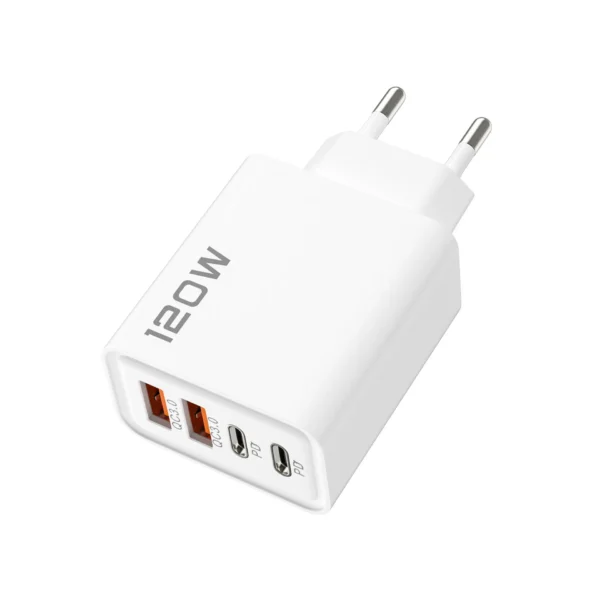 Nur Neueinkäufer 0.19€ Quick Charge 3.0 Fast Charger Muti Total 120W 4 Port USB Type C PD Mobile Phone Wall Adapter for iPhone 16 Samsung S24 – Bild 11