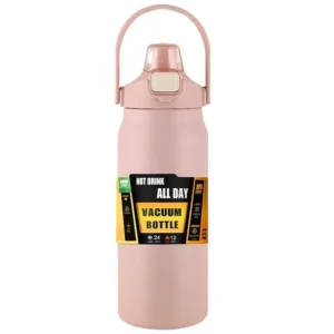 Outdoor-Thermoskanne, tragbar, Thermobecher aus Edelstahl 304, Tumbler, Isolierflaschen, kalte und heiße Sportwasserflasche mit Strohhalm