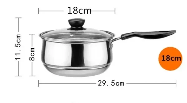 Edelstahl topf Doppelten Boden Suppe Topf Nichtmagnetischen Kochen mehrzweck Kochgeschirr Non stick Pan induktion herd verwendet topf – Bild 2