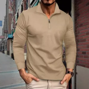 Herbst Heißer Verkauf Der Saison männer Zipper Langarm Polo-Shirt Floral Stickerei Design Reitsport Stil Grenzüberschreitende F