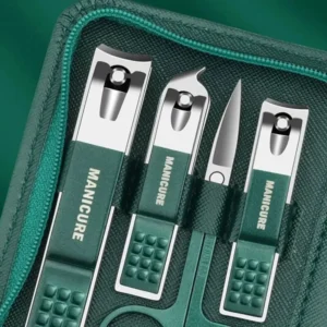 6/9-teiliges Set, professionelles Stück, Nagelpflegeset, Maniküre- und Pediküre-Set aus Edelstahl, Nagelknipser-Set mit Reiseetui