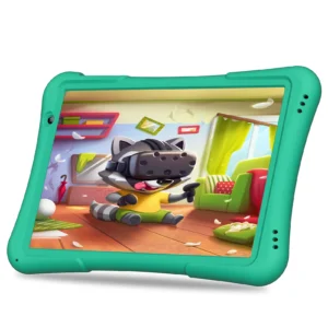 PRITOM 10-Zoll-Kinder-Android-Tablet, 4 GB (2+2)+32 GB, Quad Core, 6000 mAh, WiFi 6, Dual-Kamera, Bluetooth, Kleinkind-Tablet
