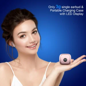 DRSAEC Kabellose Ohrhörer, Bluetooth 5.3-Ohrhörer mit LED-Power-Display, In-Ear-Mikrofon mit Geräuschunterdrückung, 40-Stunden-Wiedergabe.