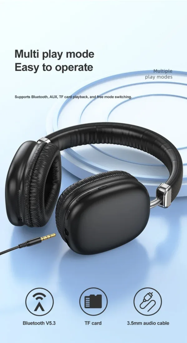 2025 Air Max Bluetooth 5.3 Kopfhörer Over-Ear-Kopfhörer Wireless Headset Pods Pro Max Kopfhörer für iOS Android Tws Bluetooth – Bild 6