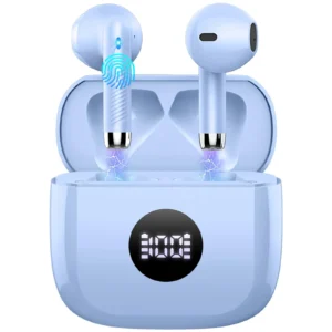 DRSAEC Kabellose Ohrhörer, Bluetooth 5.3-Ohrhörer mit LED-Power-Display, In-Ear-Mikrofon mit Geräuschunterdrückung, 40-Stunden-Wiedergabe.