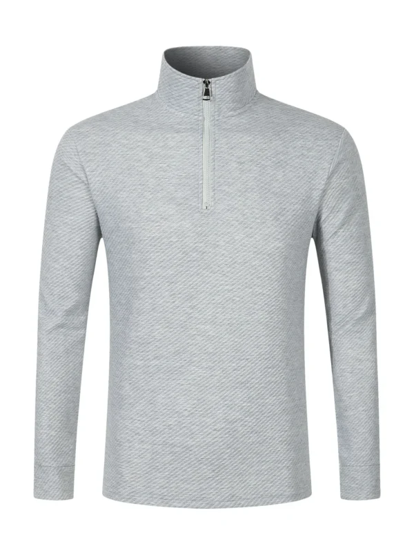 Herbst Heißer Verkauf Der Saison männer Zipper Langarm Polo-Shirt Floral Stickerei Design Reitsport Stil Grenzüberschreitende F – Bild 4