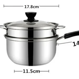 Edelstahl topf Doppelten Boden Suppe Topf Nichtmagnetischen Kochen mehrzweck Kochgeschirr Non stick Pan induktion herd verwendet topf