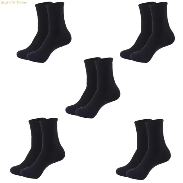 76he sportliche Socken Wattebau -Socken Feuchtigkeitsfeuchtigkeit mit hohen Knöchelsocken Socken Socken – Bild 4