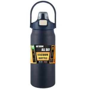 Outdoor-Thermoskanne, tragbar, Thermobecher aus Edelstahl 304, Tumbler, Isolierflaschen, kalte und heiße Sportwasserflasche mit Strohhalm