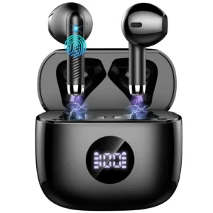 DRSAEC Kabellose Ohrhörer, Bluetooth 5.3-Ohrhörer mit LED-Power-Display, In-Ear-Mikrofon mit Geräuschunterdrückung, 40-Stunden-Wiedergabe.