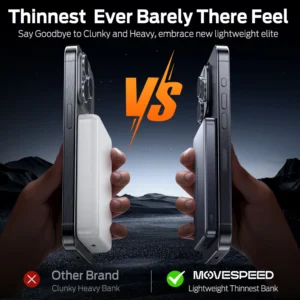 MOVESPEED S10 10000 mAh Magnetische Power Bank Schnelle Ladung Tragbare Externe Batterie Mini Wireless Powerbank für iPhone 16 Samsung