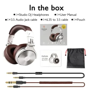 Oneodio Pro 30, professionelle Studio-DJ-Kopfhörer mit Mikrofon, über dem Ohr, kabelgebundene Kopfhörer, HiFi-Monitore, faltbares Gaming-Headset