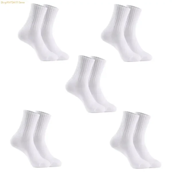 76he sportliche Socken Wattebau -Socken Feuchtigkeitsfeuchtigkeit mit hohen Knöchelsocken Socken Socken – Bild 5