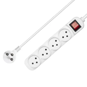 Steckdosenleiste, israelische Steckdosen, 3/4/5-Wege-Wechselstrom, elektrisch geschaltete Steckdosen, 16 A-Draht, 1 m Verlängerungskabel, Wandmontage, für Zuhause und Büro