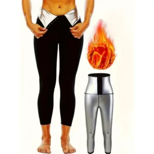 Hohe Taille, formende Fitnesshose, Damen-Sportbekleidung, Yoga, eng, schweißabsorbierend, Knopf, neunteilig, Bauchkontrolle, Körperformung, Un
