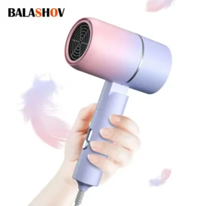 MIni Klappbarer Haartrockner 750 W mit Tragetasche, Heißluft-Anionen-Haarpflege für Zuhause, Reisen, Haartrockner, Schlafsaal, Fön, 220–240 V