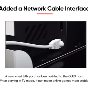 Nintendo Schalter OLED Modell 7 Zoll Bildschirm Joy‑Con Griff Verbesserte Audio Einstellbare Konsole Stabile TV Modus Video Spiel