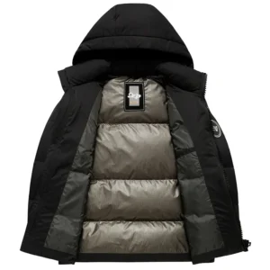 Hohe Qualität männer daunenjacke Casual Mit Kapuze Verdickte Winter Warme Oberbekleidung Kurzen Stil Farbblock Design Neue Heiße Verkauf Von Der