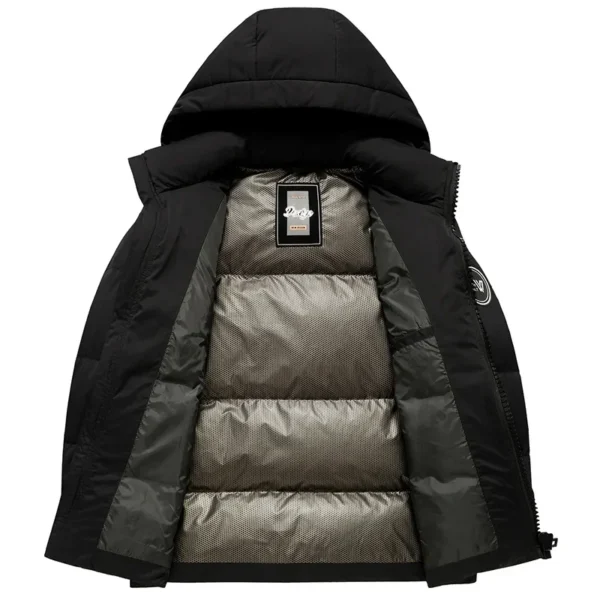 Hohe Qualität männer daunenjacke Casual Mit Kapuze Verdickte Winter Warme Oberbekleidung Kurzen Stil Farbblock Design Neue Heiße Verkauf Von Der – Bild 8