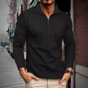 Herbst Heißer Verkauf Der Saison männer Zipper Langarm Polo-Shirt Floral Stickerei Design Reitsport Stil Grenzüberschreitende F
