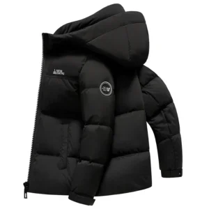 Hohe Qualität männer daunenjacke Casual Mit Kapuze Verdickte Winter Warme Oberbekleidung Kurzen Stil Farbblock Design Neue Heiße Verkauf Von Der