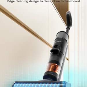 Laresar M3 Kabelloser Nass- und Trockensauger mit Wischfunktion, Randreinigungsdesign, 55 Minuten Laufzeit, automatische Saugkraftregelung, selbstreinigender Bodenreiniger, intelligentes Haushaltsgerät.