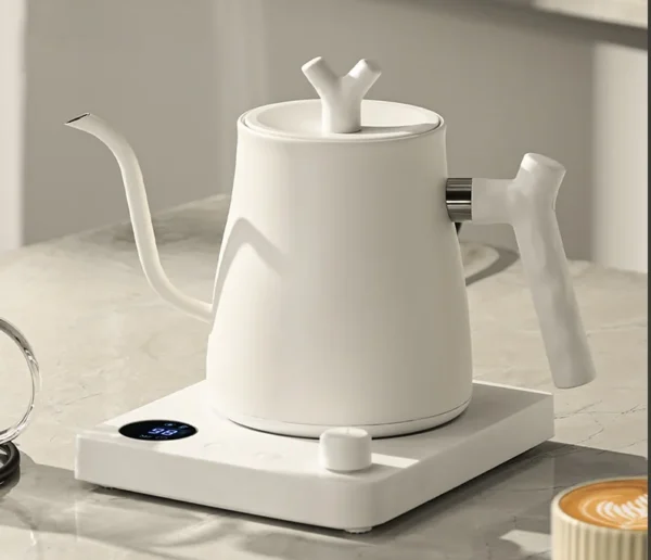 1000 W elektrischer Schwanenhals-Wasserkocher, 1000 ml, 304 Edelstahl, Kaffeekanne, intelligente Temperatur, LED-Anzeige für Kaffee, Tee – Bild 2