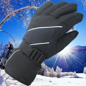 Verdickte Winter-Skihandschuhe für Männer und Frauen, Outdoor-Klettern, Radfahren, kältebeständig, warm, Freizeit, Fahrrad-Reithandschuhe