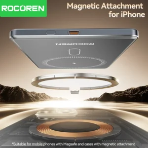 Rocoren 10000 mAh Magnetische PowerBank Schnelle Aufladung 5000 mAh Power Bank Tragbare Drahtlose Ladegerät Batterie Für iPhone 17 16 Pro max