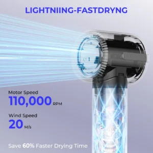 7-in-1-Haartrocknerbürste, bürstenloser Hochgeschwindigkeits-Haartrockner mit Diffusor, ionischer Föhn, Heißluft-Styling-Kamm, automatischer Lockenwickler