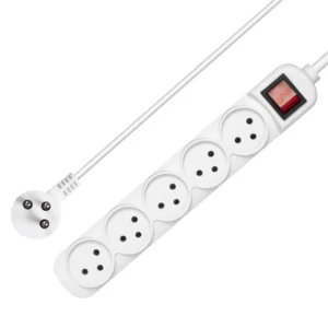Steckdosenleiste, israelische Steckdosen, 3/4/5-Wege-Wechselstrom, elektrisch geschaltete Steckdosen, 16 A-Draht, 1 m Verlängerungskabel, Wandmontage, für Zuhause und Büro