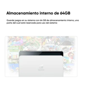 Nintendo Schalter OLED Modell 7 Zoll Bildschirm Joy‑Con Griff Verbesserte Audio Einstellbare Konsole Stabile TV Modus Video Spiel
