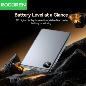 Rocoren 10000 mAh Magnetische PowerBank Schnelle Aufladung 5000 mAh Power Bank Tragbare Drahtlose Ladegerät Batterie Für iPhone 17 16 Pro max